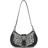 Glamzlele Y2k purse Shoulder Bag for Women Small Crescent Purses and Handbags, Mini Hobo Ladies Clutch with Adjustable Strap