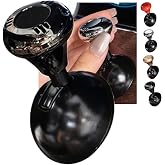Metal One Button Start Joystick Ball Bar 2024 Car Push to Start Lever Engine Shift Knob Touch Starter Rocker Cover (Black)