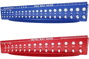MONSTER FASTENER SAE and Metric Bolt Gauges Check a Thread Nut Fastener Size