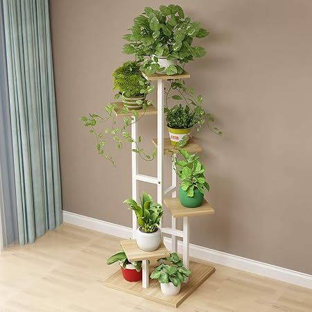 YXWa Puesto de Plantas Escalera Floral, 5 Capas, diseño Decorativo ...