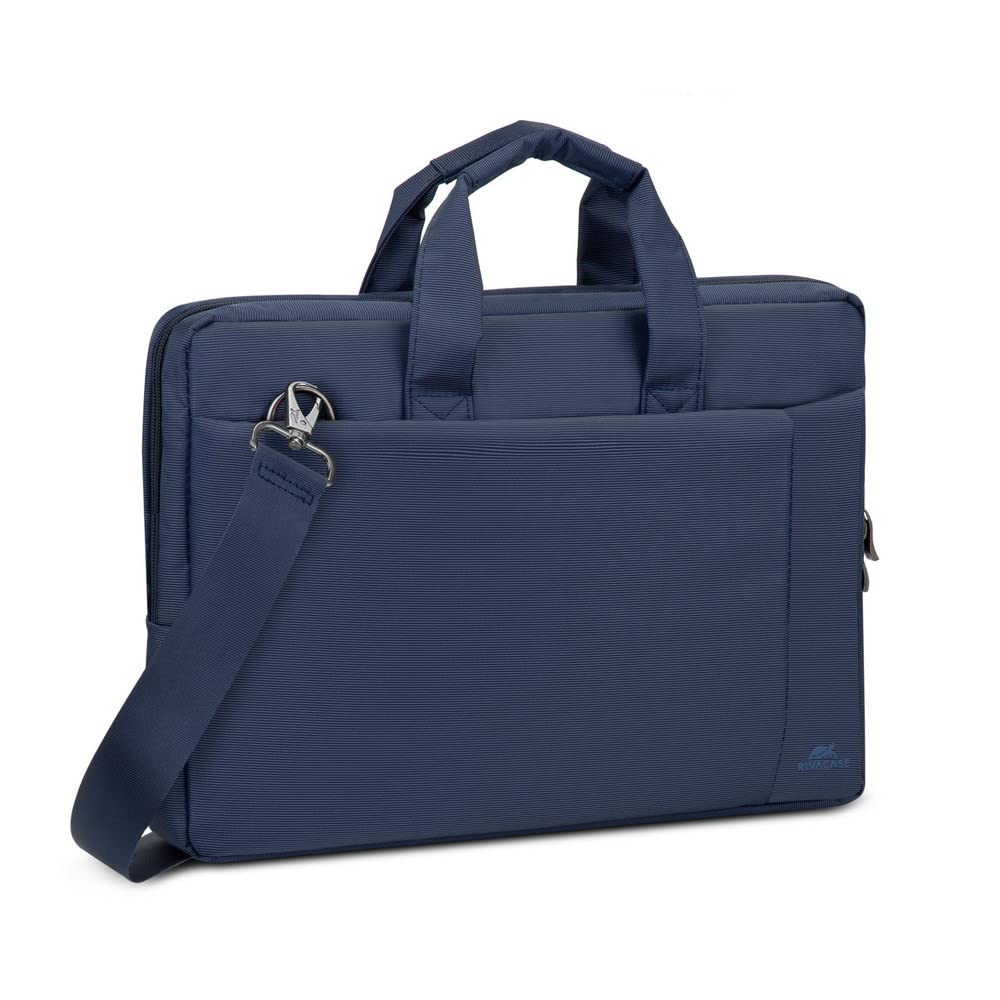 Rivacase CENTRAL SACOCHE 2 POCHES DE RANGEMENT 15.6" BLEU — image 1