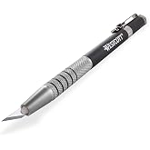 Westcott 16963 Pen-Style Retractable CarboTitanium Bonded Hobby Knife, Silver
