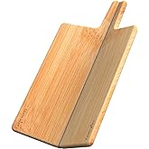 Taste Plus Folding Bamboo Cutting Board for Kitchen, Durable Wood Chopping Board with Handles, Foldable Wood Cutting Board Perfect for Meat, Vegetables, Fruits, and Cheese, 10.9 x 8.4 Inch