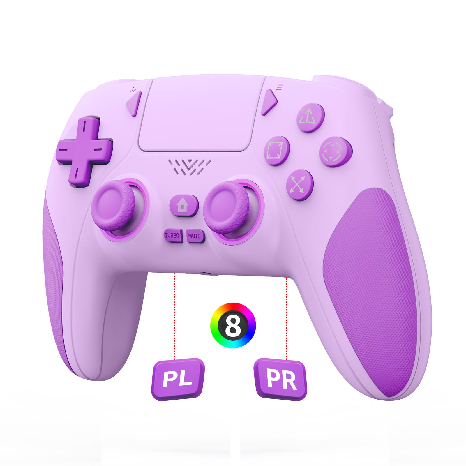 Photo 1 of ??????? ???????? ??? ?????????? ?? ??? ???????/?????? ?? ?????????-Kamylorus Wireless Controller for PS-5 PC, Hall Effect Controller with Paddles, Dual Vibration, Marco/Turbo Function, 3.5Mm Audio Jack, 6-Axis Motion Control,1000Mah Battery,Speaker