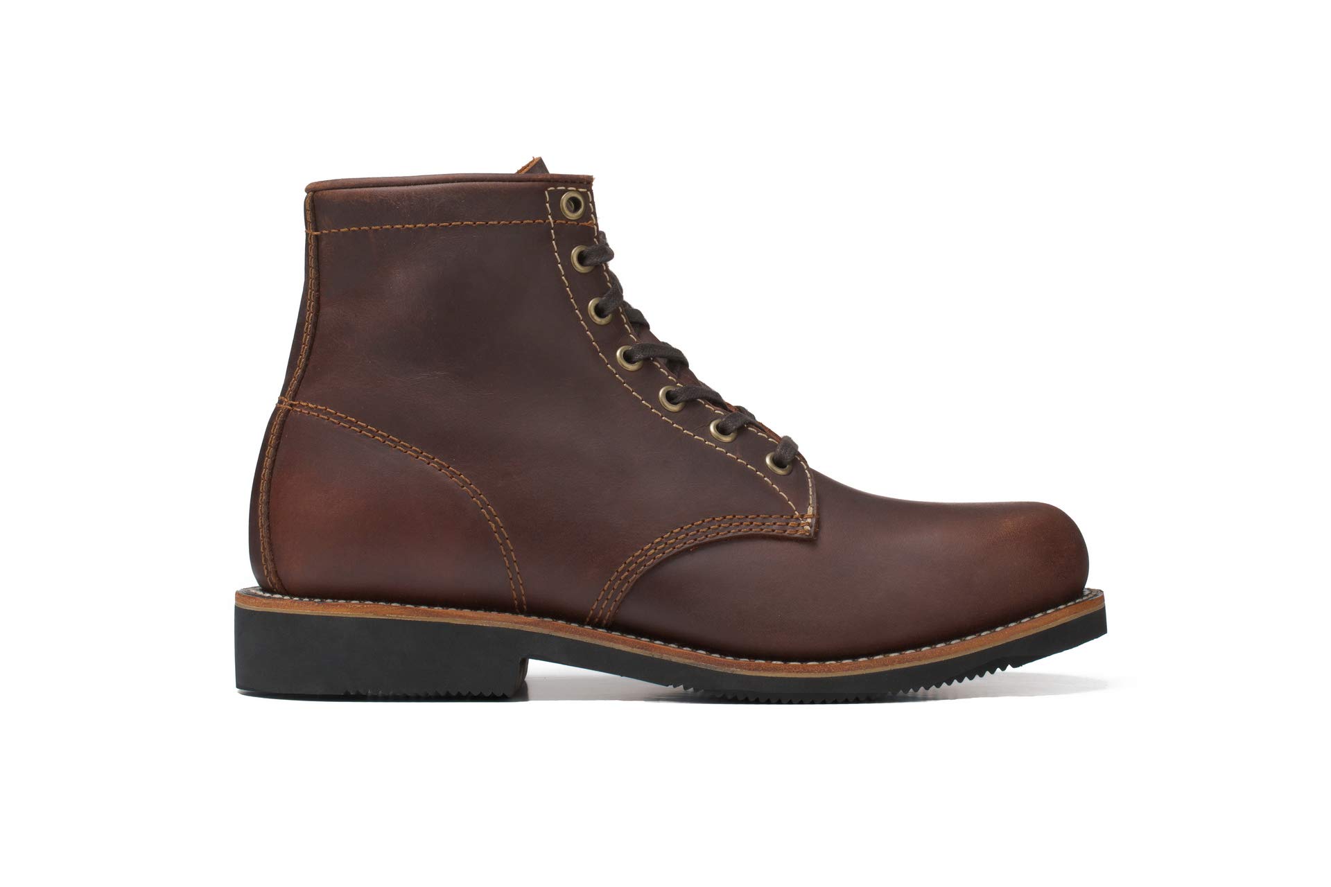 Golden Fox ‘Overlord’ Men’s 6-Inch Service Boot, Leather Welt, Premium Oiled Full Grain Leather, ASTM Rated