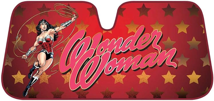 Awesome Wonder Woman American Stars Car Sun Shade Windshield Protector