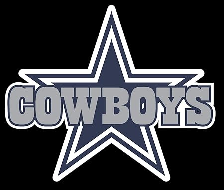 Amazon.com: Dallas Cowboys Star Wall Art | 4 Size Sticker Die Cut Car