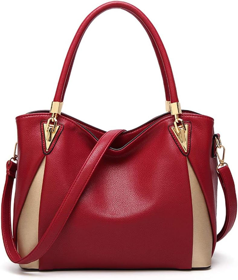Women Fashion Purses Handbags, Soft PU Leather Ladies Satchel Tote Shoulder Bag