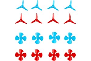 BAENRCY 40pcs 2mm Shaft Propeller with 4 Vanes and 3 Vanes,40mm and 80mm Fan Leaves RC Boat Propeller for DIY Science and Toys