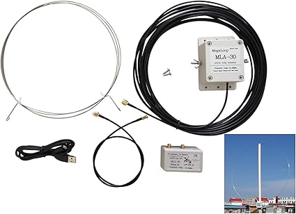 Amazon.com: MLA-30 Antena de largo alcance direccional de bucle Antena de  línea larga, onda media activa, onda corta Radio Antena interior SMA sw  Antena para RTL SDR Radio Receptor Estaciones: Home Audio