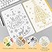 MAGICMAI Christmas Stencils Bullet Journal Stencil Template Santa Claus, Merry Christmas,Christmas Tree,Snowflakes,Bulbs,Reindeers for Card DIY Drawing Painting Craft Projects, 12 Picecs