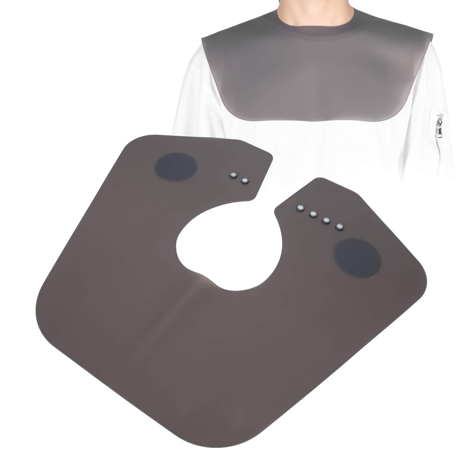 Haircut shawl, Hairdressing Capes, Professional Silicone Hairdressing Cape Waterproof Hairdressing Apron Hairdressing Scarf Hairdressing Hair Cutting Dyeing Cape for Hair Salon(black)