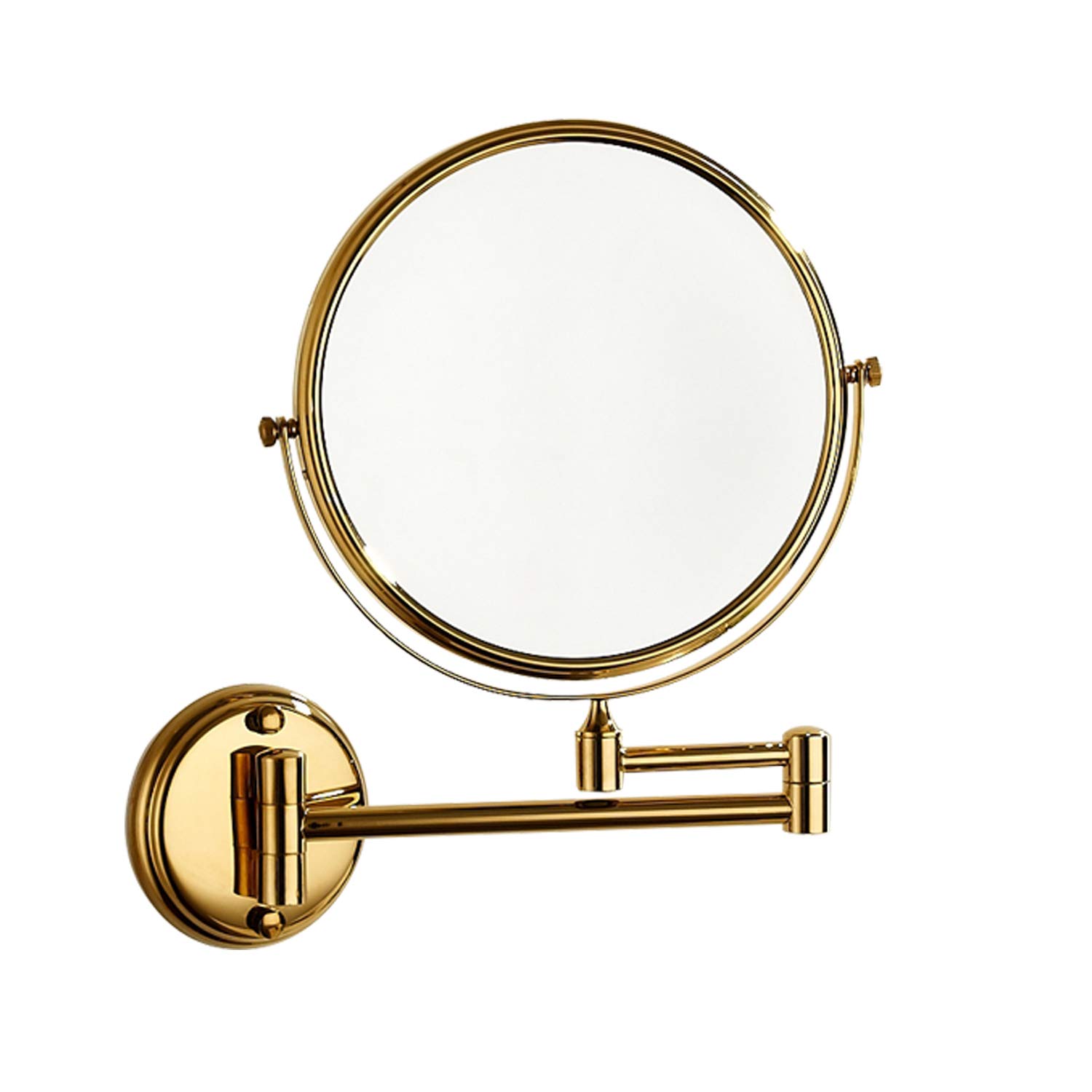 8Inch Wall Mount Brass Material Makeup Mirror with 3x