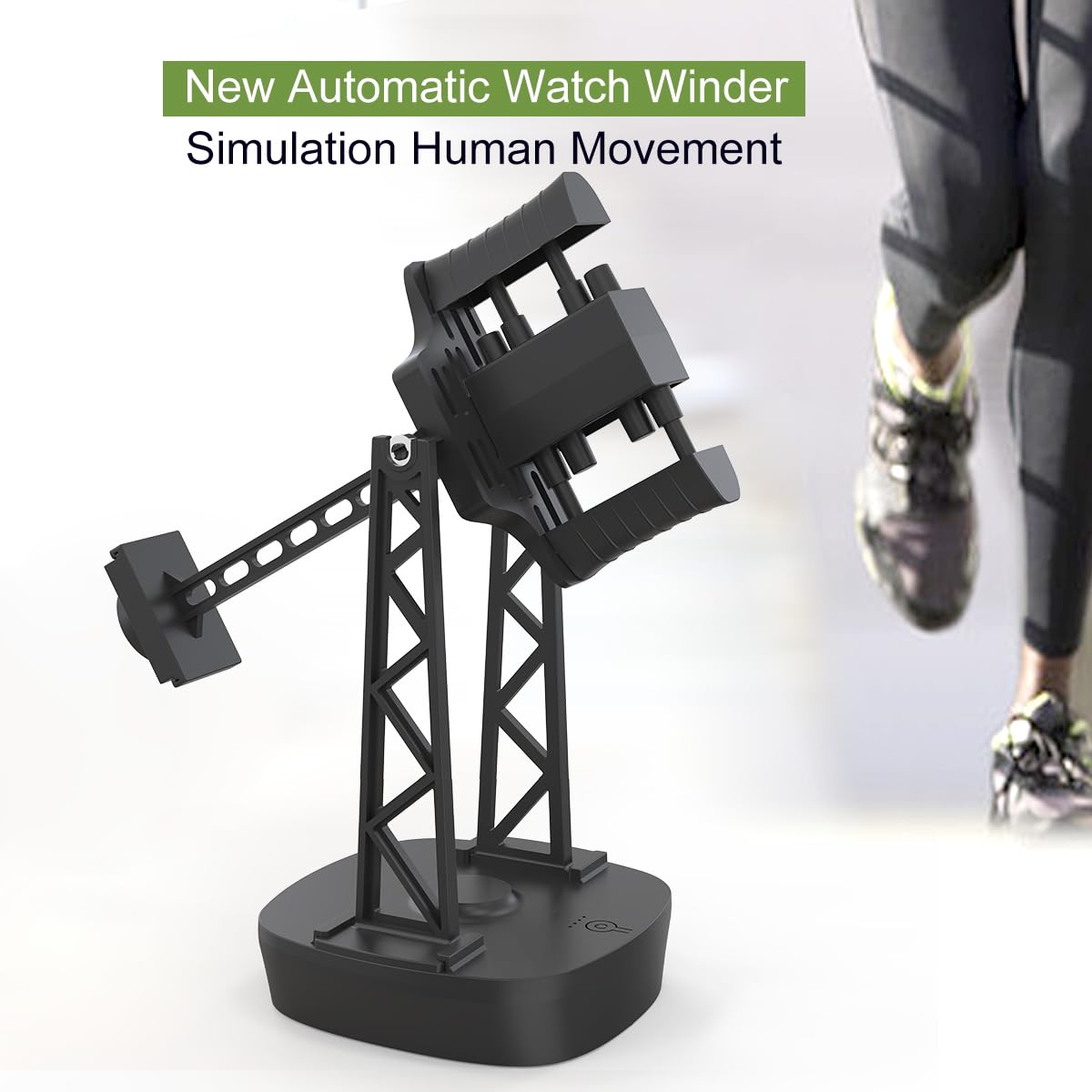 Single Watch Winder for Automatic Watches,Timer Shutdown,Adjustable Speed,Self Winding Turner,Rotating Device