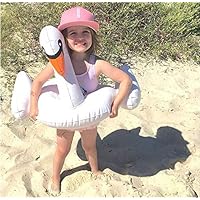 Weefloat Kiddy Swan Float Inflatable White Swan Kids Swim Ring Pool Float | Ride-On Swimming Pool Toys Durable Unique Design Fast Blow Up and Fun on The Water for Kid