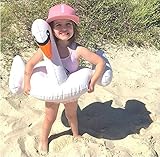 Weefloat Kiddy Swan Float Inflatable White Swan Kids Swim Ring Pool Float | Ride-On Swimming Pool Toys Durable Unique Design Fast Blow Up and Fun on The Water for Kid