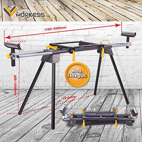 Collapsible Rolling Miter Saw Stand WK-MS029G