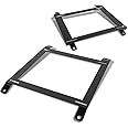 DNA MOTORING SBK-LM-MM89 Pair of Low Mount Racing Bucket Seat Mount Brackets Compatible with 90-97 Miata, Black