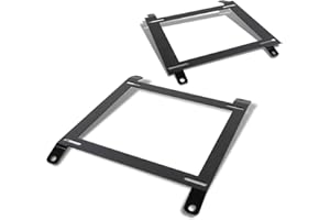 DNA Motoring SBK-LM-MM89 Pair of Low Mount Racing Bucket Seat Mount Brackets Compatible with 90-97 Miata, Black