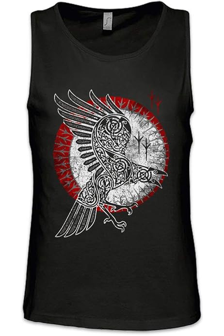 Urban Backwoods Odhin And Ravens Runes Men's T-Shirt - Premium Heavy Cotton, Regular Fit 4 thumbnail image