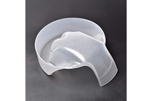 Rolabling 1Pcs Nail Art Soak Bowl Nail Polish Powder Removal Tray Nail Spa Salon Soaker Bowl Manicure Tools (White)