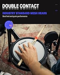 Donner DED-200 Electric Drum Sets with Quiet Mesh