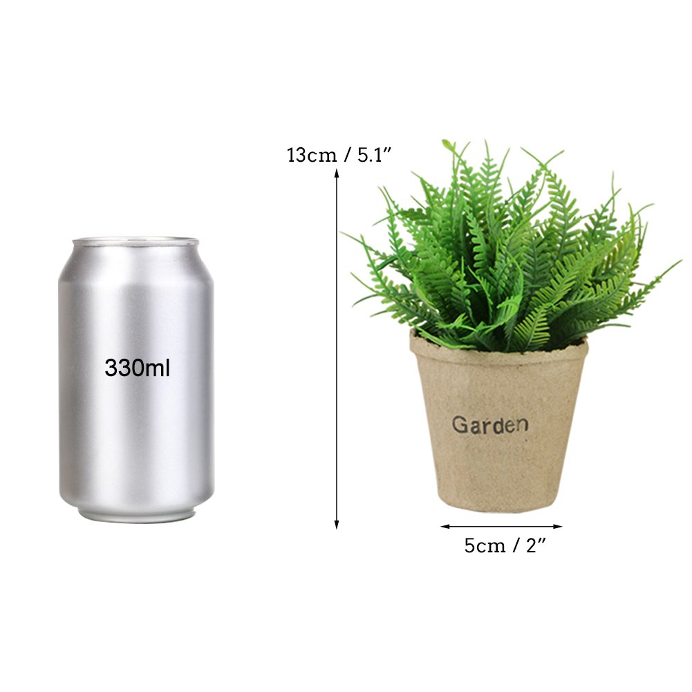 Artificial Potted Plant Mini Artificial Lavender and Plant Flower Indoor Outdoor Garden Living Room Coffee Shop Bedroom Table Centerpieces Decoration -Set of 2