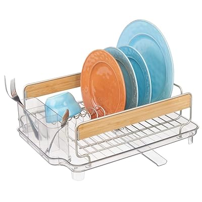mDesign Large Kitchen Drying Rack with Bamboo Zambia Ubuy