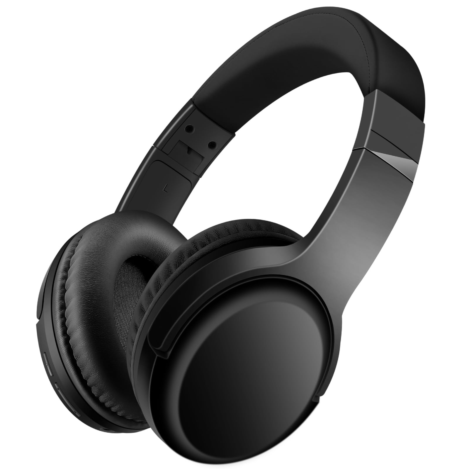Photo 1 of Bingozones Wireless and Wired Headphones With Microphone, Bluetooth 5.3, Folding Lightweight On-Ear for Smartphone Tablet Computer (Black)