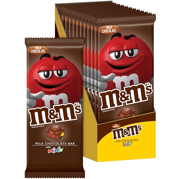 Amazon Com M M S Minis Milk Chocolate Candy Bar 4 Ounce Bar