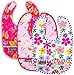 Kushies Taffeta Waterproof Bib - Pink - Girl - 3 ct