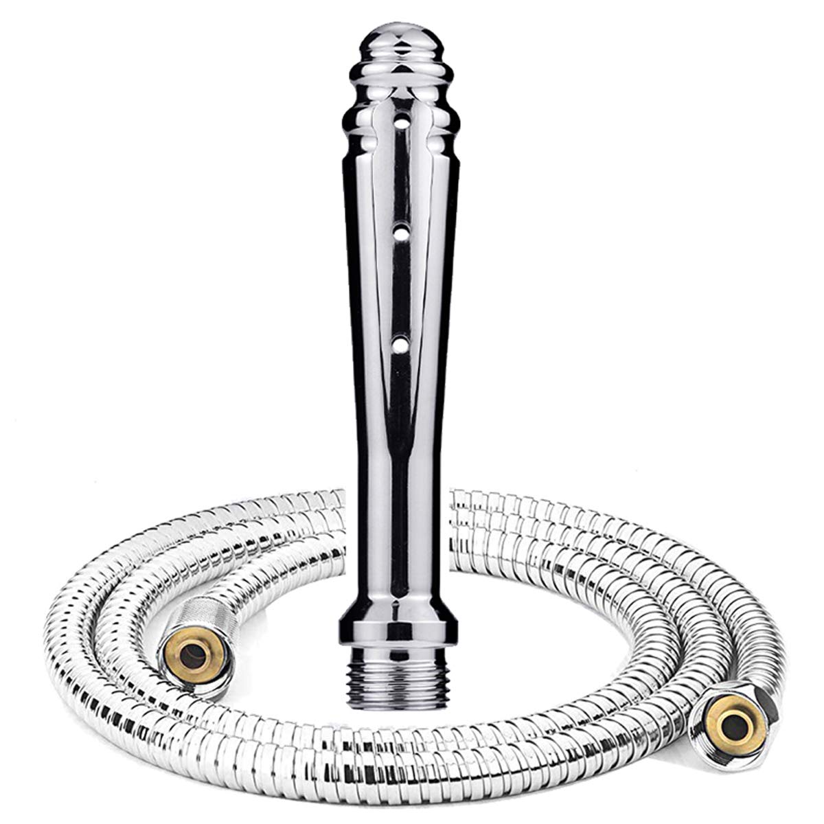 Enema Cleaning Shower Metal Shower Head-Pregnant Women Handheld Bidet 59 inch Shower Hose (Large)