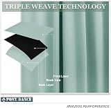 PONY DANCE Eyelet Light Green Curtains 46x54 in 2 Panels Thermal Blackout view 4