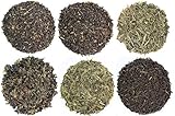 Green, Black, and Oolong Tea Sampler, Featuring Sencha Green tea, China Pan-Fired Green Tea, Irish Breakfast Tea, Fujian Jade Oolong Tea, and More!