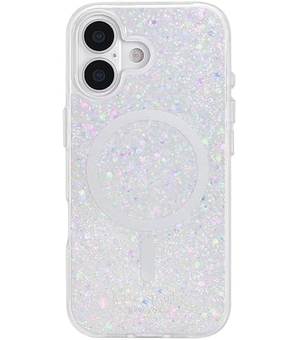 Amazon.com: kate spade new york iPhone 17 Case - Opal Glitter