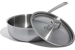Made In Cookware - 3 Quart Stainless Steel Saucier Pan - 5 Ply Stainless Clad - Professional Cookware - Made in Italy - Induc