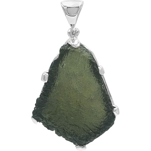 Starborn Rough Gemstone Sterling Silver Pendant - Large