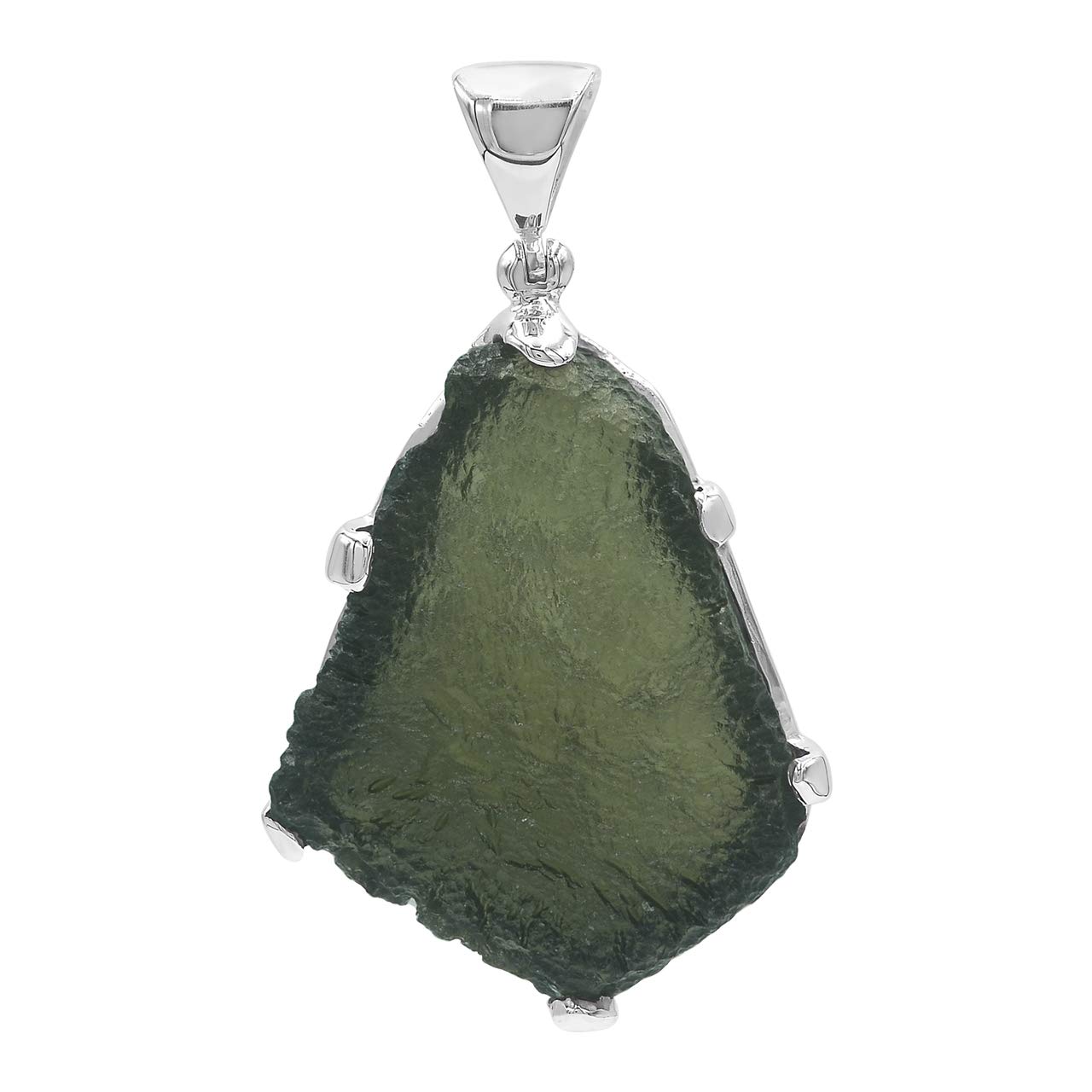 Starborn Rough Gemstone Sterling Silver Pendant - Large