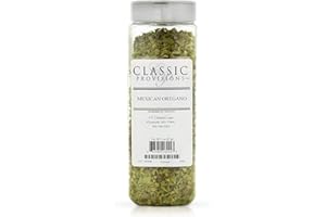 Classic Provisions Spices, Mexican Oregano Dried Whole Leaves – 3oz Shaker – Rich in Flavor for Snacks, Chicken, Salsa, Guacamole, and More