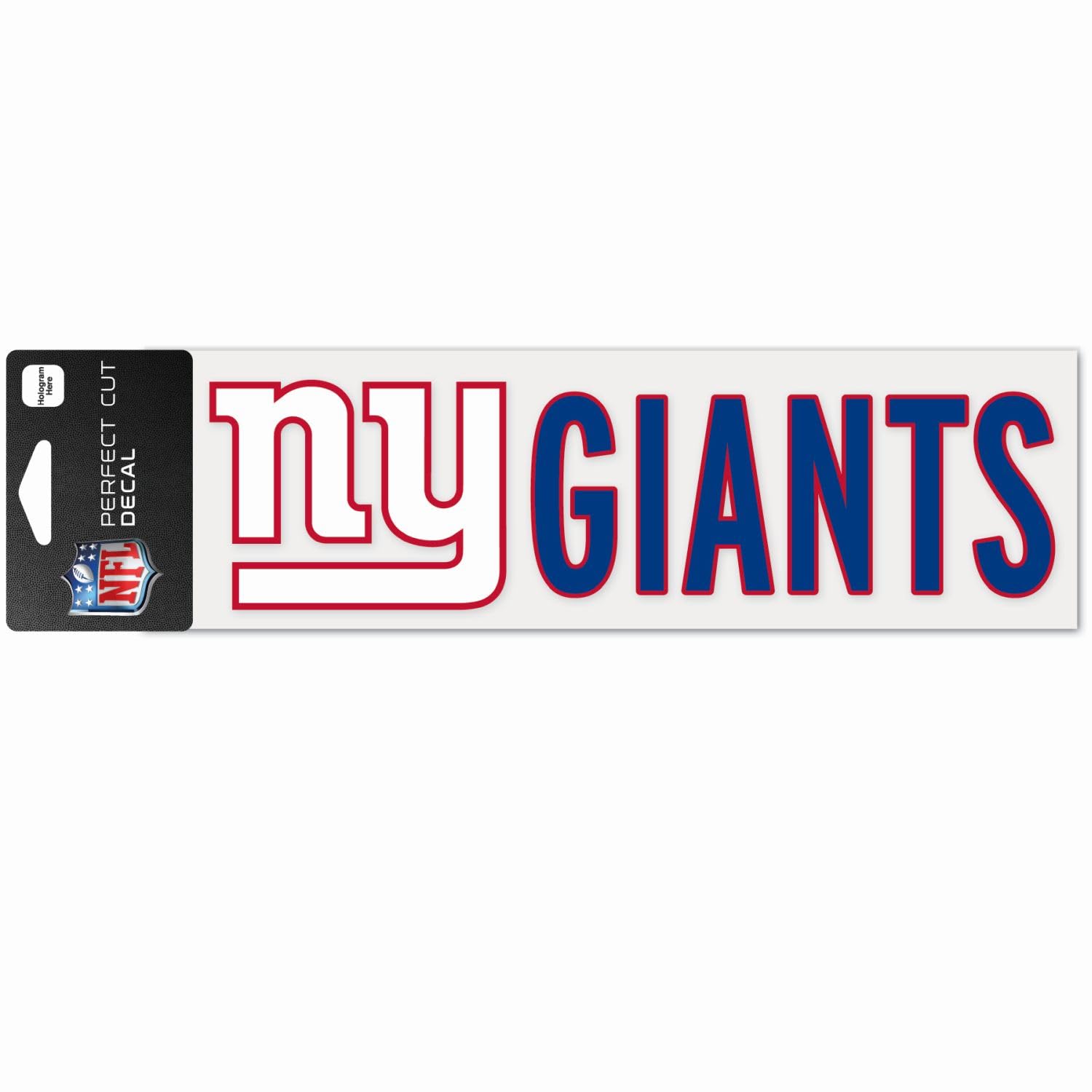 Wincraft NFL New York Giants WCR49124014 Perfect Cut Sticker, 3" x 10"