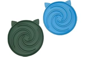 ZOUOT Slow Feeder Cat Bowl, Non-Slip Silicone Mat, Slow Feeding Cat Dish for Dry,Wet Food, Aids Digestion and Prevents Vomiti