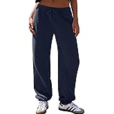 Ugerlov Women's Low Rise Fleece Lined Baagy Sweatpants 2026 Trendy Drawstring Lounge Casual Sweat Pants with Pockets