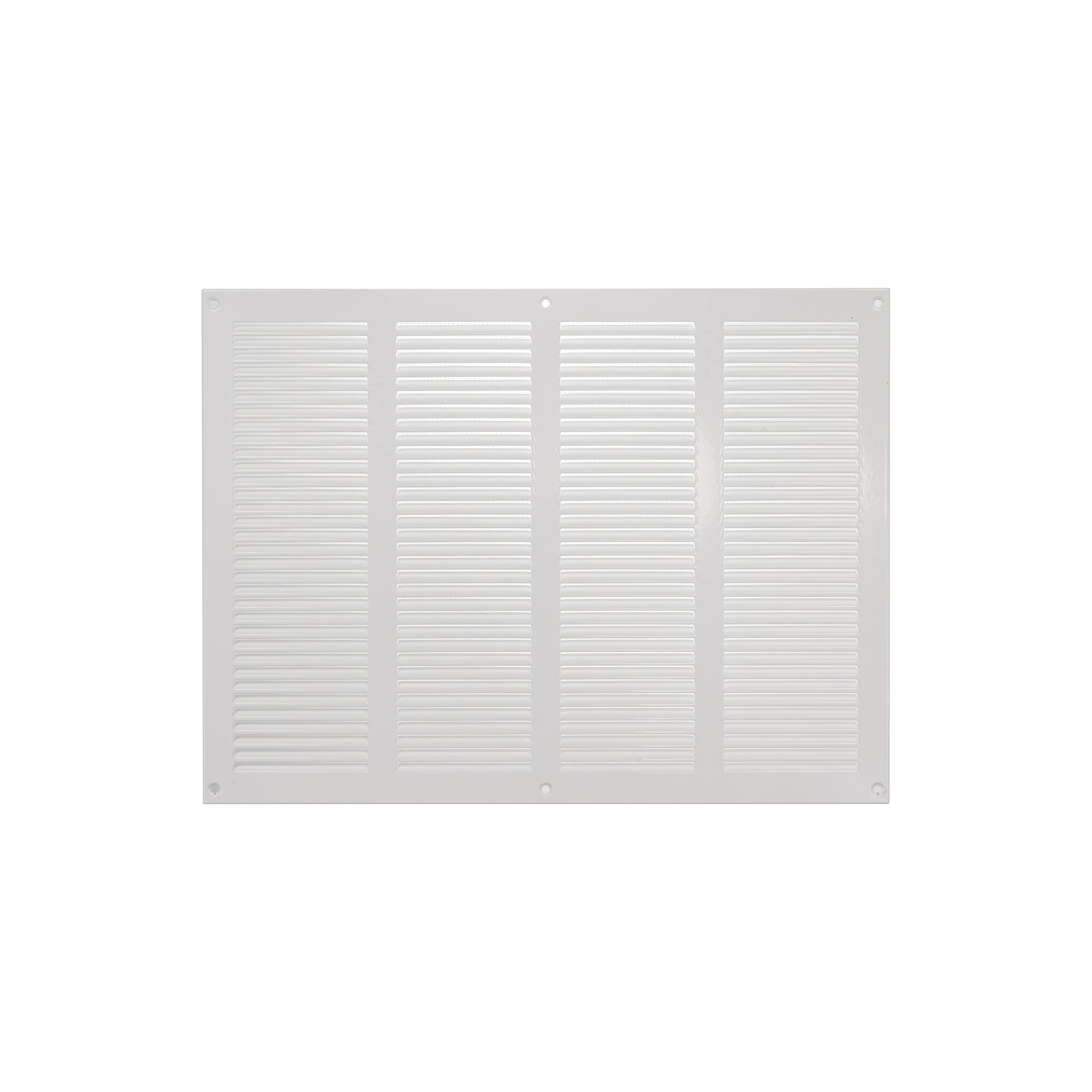 16" x 12" Inch / 400 x 300 mm White Air Vent Cover - Steel Return Air Grilles - for Ceiling and Sidewall - HVAC - with Insect Protection Screen (15.74 x 11.81 Inch, White)