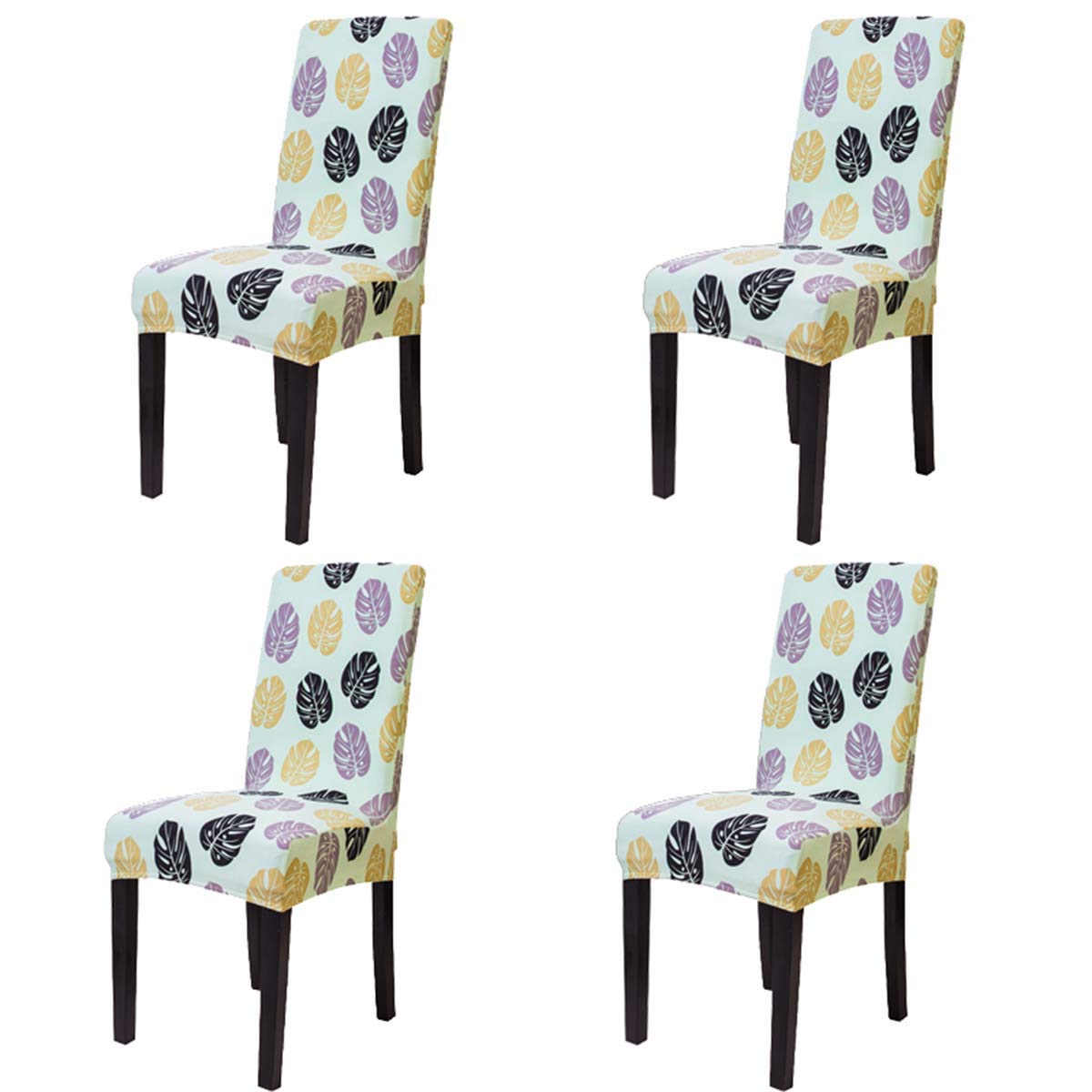 Best blue floral stretch dining chair covers