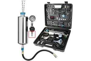 CMTOOL Fuel Injector Cleaner Kit 1000ML 150PSI Fuel Injector Cleaning Kit Non-Dismantle Car Fuel Injection System Cleaner Tester Tool Intake Valve Manifold Throttle Body Catalytic Converter Cleaner Machine