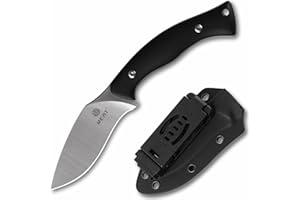 REAT Fixed Blade Knife with Kydex Sheath, 4" D2 Steel Blade with Full Tang Desgin,Ergonomic G10 Handle, EDC Knife for Hunting,Camping,Survival,Tactical,Christmas Gift for men