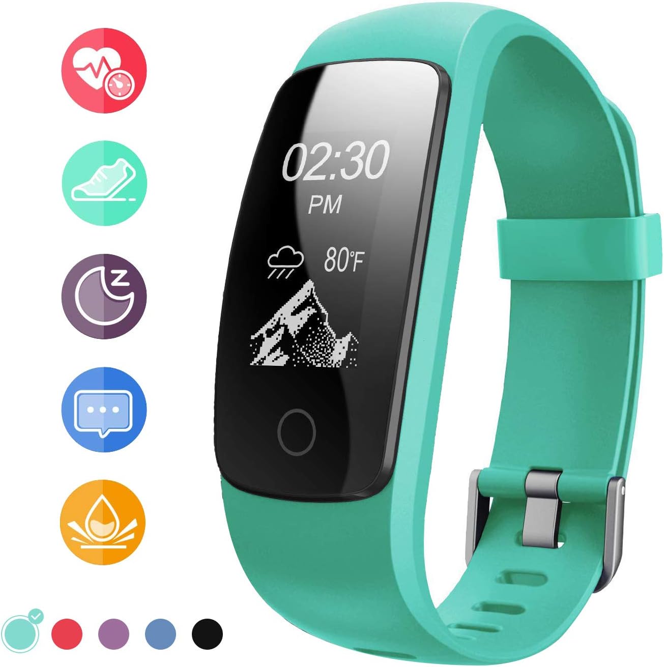 Runme Fitness Tracker , Activity Tracker with Heart Amazon.co.uk