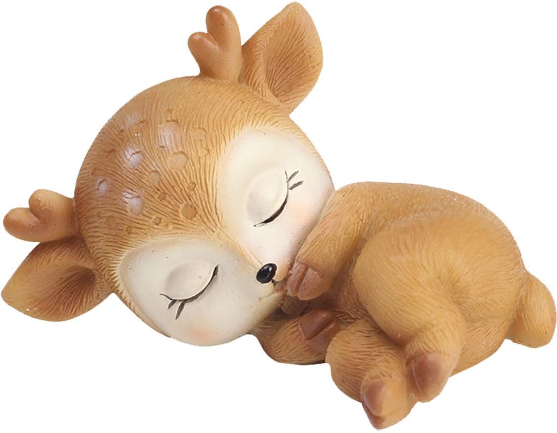 Art Secret Resin Cute Deer Cake Topper (Sopor)
