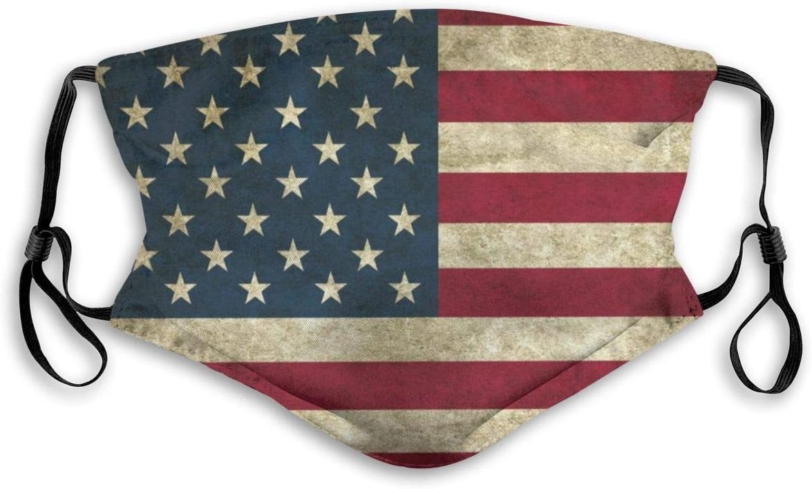 Us Flag Outdoor Multifunctional Comfortable Adjustable Facial Decorations for Adult
