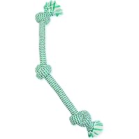 Mammoth Flossy Chews Color 3 Knot Rope Tug – 63,5 Cm Baumwoll-Seil Spielzeug Für Große Hunde